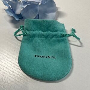 Tiffany & Co Blue Drawstring Jewelry Pouch Dust Bag Small